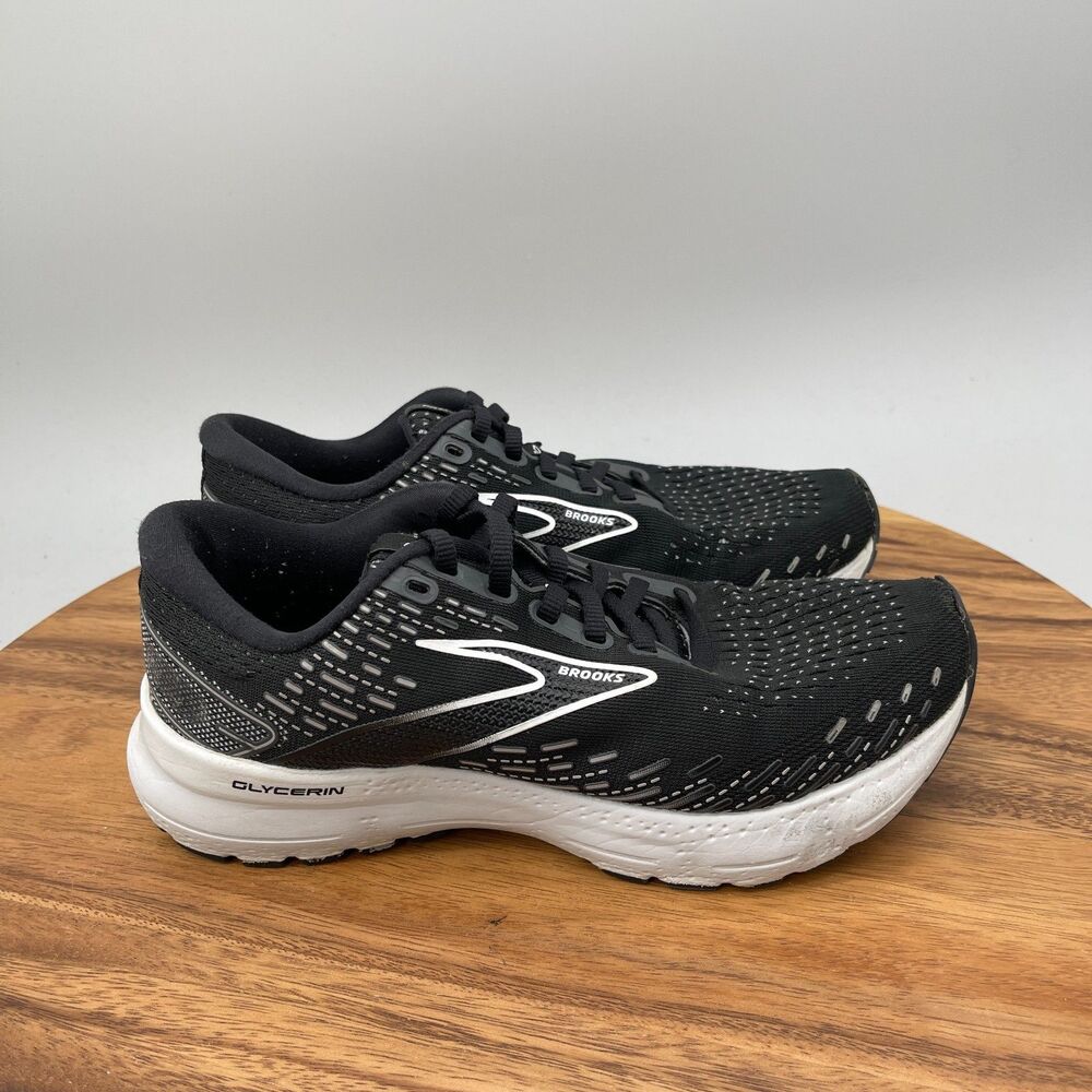 Brooks Glycerin Women's Running Shoes - Black/White